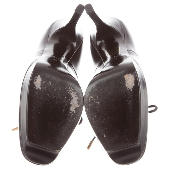 GUCCI Leather Platform Pumps Size:8 (38) - Picture 5 of 7